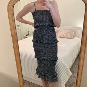 NWT Day & Night Blue Just My Type Midi Dress (Large)